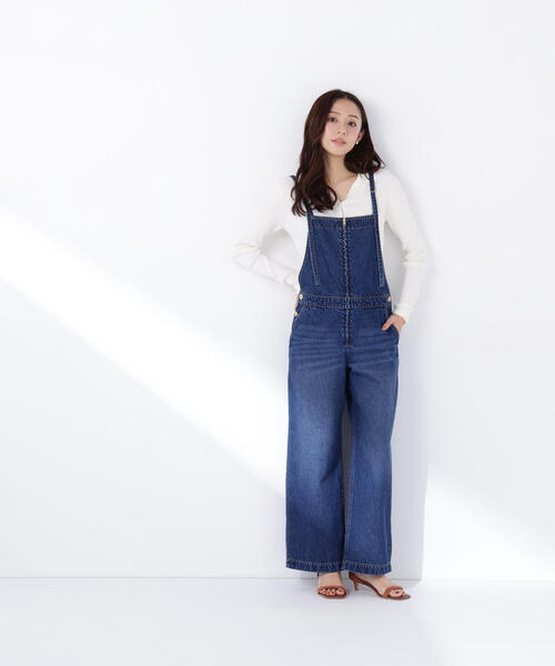 NATURAL BEAUTY BASIC(ナチュラルビューティーベーシック)の「◇デニムオールインワン(つなぎ/オールインワン・レディース・オフホワイト/ダークブルー・FREE)」の21枚目の写真