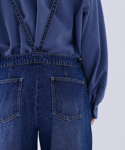 NATURAL BEAUTY BASIC(ナチュラルビューティーベーシック)の「◇デニムオールインワン(つなぎ/オールインワン・レディース・オフホワイト/ダークブルー・FREE)」の22枚目の写真