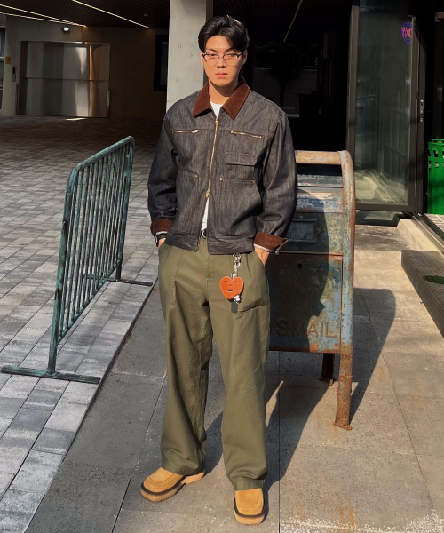 KIIMUIR(キミュア)の「デニムワークジャケット_スカイブルー(デニムジャケット・メンズ・スカイブルー・MEDIUM/LARGE/X-LARGE)」の3枚目の写真