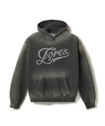 Script Dyed Hoodie - Charcoal