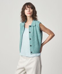 ＜Steven Alan＞ブークレヤーン ポロカラー ニット ベスト