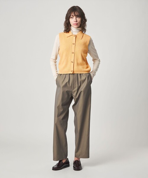 Steven Alan(スティーブンアラン)の「<Steven Alan>ブークレヤーン ポロカラー ニット ベスト(ニット/セーター・レディース・ターコイズブルー/イエロー・FREE)」の6枚目の写真