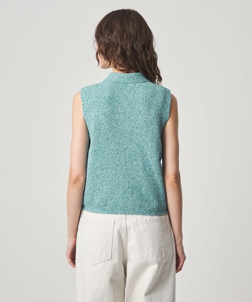 Steven Alan(スティーブンアラン)の「<Steven Alan>ブークレヤーン ポロカラー ニット ベスト(ニット/セーター・レディース・ターコイズブルー/イエロー・FREE)」の9枚目の写真