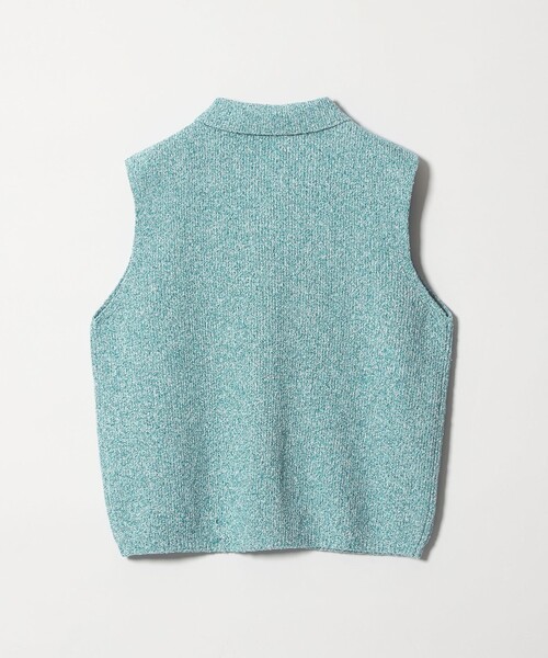 Steven Alan(スティーブンアラン)の「<Steven Alan>ブークレヤーン ポロカラー ニット ベスト(ニット/セーター・レディース・ターコイズブルー/イエロー・FREE)」の11枚目の写真
