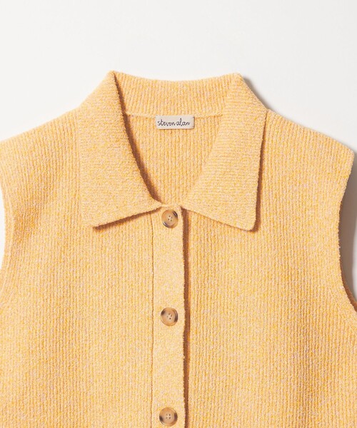 Steven Alan(スティーブンアラン)の「<Steven Alan>ブークレヤーン ポロカラー ニット ベスト(ニット/セーター・レディース・ターコイズブルー/イエロー・FREE)」の19枚目の写真