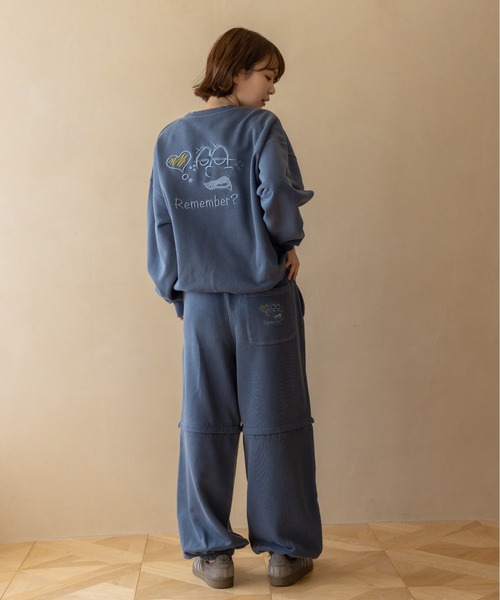 2way裏毛ルーズスウェットパンツ / 2-Way Loose Fit Sweatpants