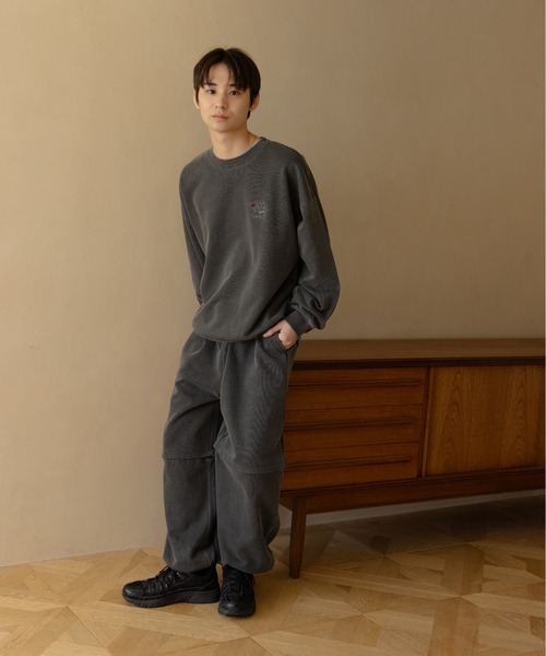 Remember.（リメンバー）の「2way裏毛ルーズスウェットパンツ / 2-Way Loose Fit Sweatpants（スウェットパンツ・メンズ・ネイビー/ブラウン/ライトグレー/ブラック・LARGE/MEDIUM）」の12枚目の写真