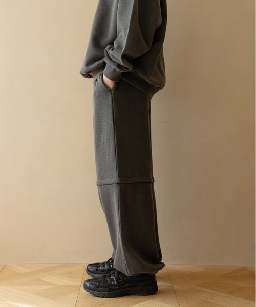 Remember.（リメンバー）の「2way裏毛ルーズスウェットパンツ / 2-Way Loose Fit Sweatpants（スウェットパンツ・メンズ・ネイビー/ブラウン/ライトグレー/ブラック・LARGE/MEDIUM）」の6枚目の写真