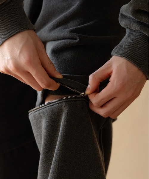 Remember.（リメンバー）の「2way裏毛ルーズスウェットパンツ / 2-Way Loose Fit Sweatpants（スウェットパンツ・メンズ・ネイビー/ブラウン/ライトグレー/ブラック・LARGE/MEDIUM）」の9枚目の写真