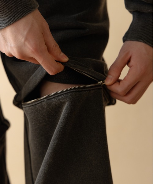 Remember.（リメンバー）の「2way裏毛ルーズスウェットパンツ / 2-Way Loose Fit Sweatpants（スウェットパンツ・メンズ・ネイビー/ブラウン/ライトグレー/ブラック・LARGE/MEDIUM）」の10枚目の写真