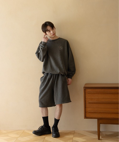 Remember.（リメンバー）の「2way裏毛ルーズスウェットパンツ / 2-Way Loose Fit Sweatpants（スウェットパンツ・メンズ・ネイビー/ブラウン/ライトグレー/ブラック・LARGE/MEDIUM）」の18枚目の写真