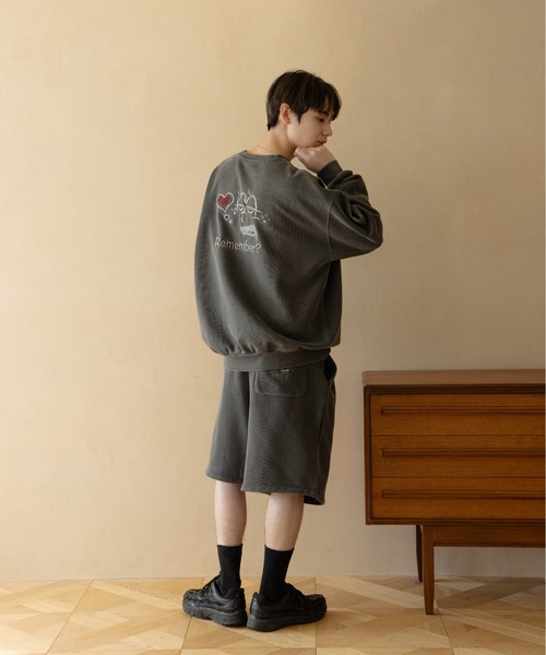 Remember.（リメンバー）の「2way裏毛ルーズスウェットパンツ / 2-Way Loose Fit Sweatpants（スウェットパンツ・メンズ・ネイビー/ブラウン/ライトグレー/ブラック・LARGE/MEDIUM）」の20枚目の写真