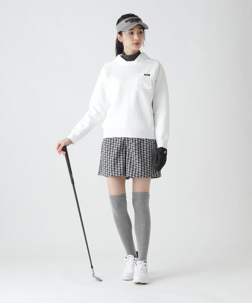 MASTER BUNNY EDITION(マスターバニーエディション)の「【MASTER BUNNY EDITION】千鳥ジャガード(その他パンツ・レディース・ホワイト/ベージュ・SMALL/MEDIUM/LARGE)」の7枚目の写真