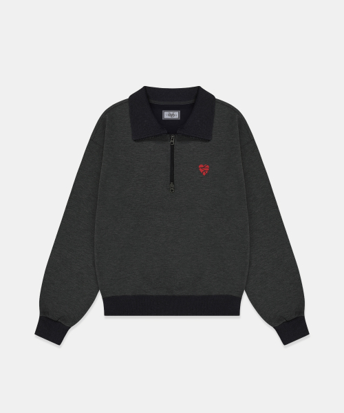 VANDA(バンダ)の「チャコールメランジ起毛タートルネックハーフジップ(その他トップス・メンズ・その他・01/02/03)」の1枚目の写真