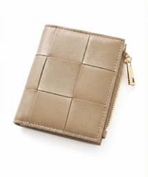 STYLE DELI（スタイルデリ）の「【DELI by】編み込みラムレザー二つ折りウォレット（財布）」