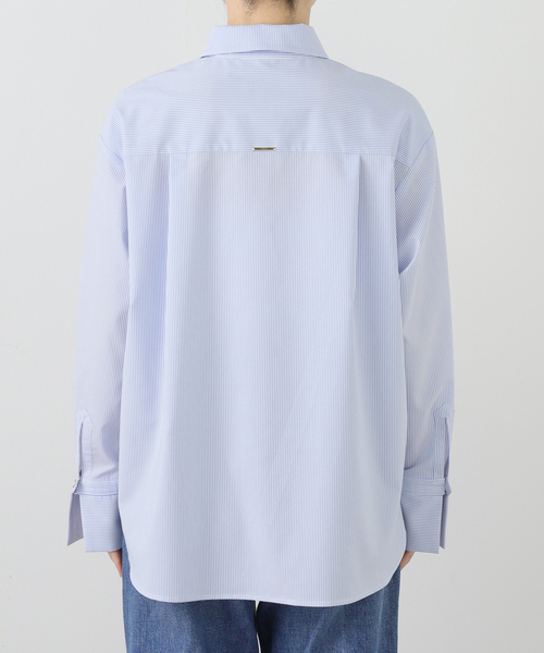 La TOTALITE（ラトータリテ）の「【洗える】スリットカフスシャツ（シャツ/ブラウス・レディース・ブルー/ホワイト/イエロー・FREE）」の16枚目の写真