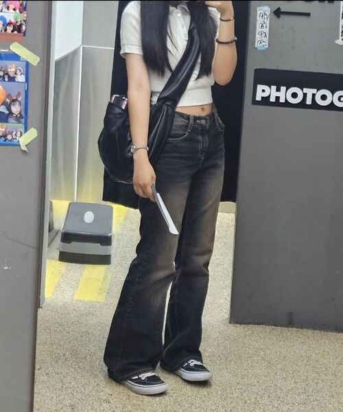 HIGH SCHOOL DISCO(ハイスクールディスコ)の「See Through PK Shirt_White(ポロシャツ・レディース・その他・FREE)」の5枚目の写真