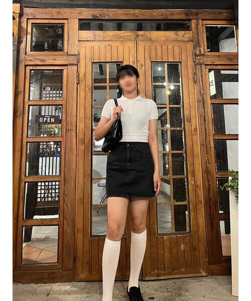 HIGH SCHOOL DISCO(ハイスクールディスコ)の「See Through PK Shirt_White(ポロシャツ・レディース・その他・FREE)」の11枚目の写真