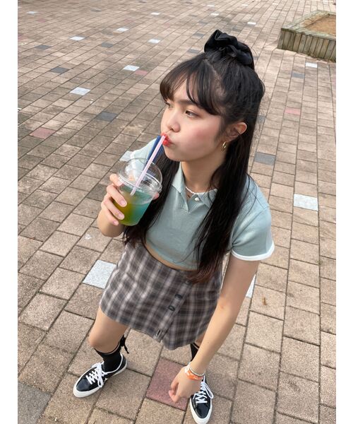 HIGH SCHOOL DISCO(ハイスクールディスコ)の「See Through PK Shirt_White(ポロシャツ・レディース・その他・FREE)」の12枚目の写真