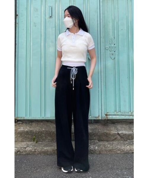 HIGH SCHOOL DISCO(ハイスクールディスコ)の「See Through PK Shirt_White(ポロシャツ・レディース・その他・FREE)」の15枚目の写真
