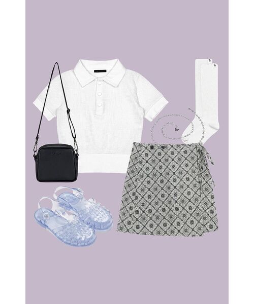 HIGH SCHOOL DISCO(ハイスクールディスコ)の「See Through PK Shirt_White(ポロシャツ・レディース・その他・FREE)」の19枚目の写真