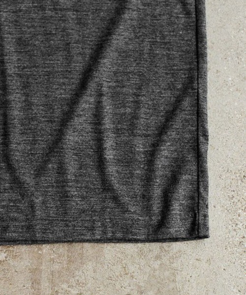 LIDNM（リドム）の「MERINO WOOL SLEEVELESS TEE（Tシャツ/カットソー・メンズ・ブラック/ヘザーグレー・LARGE/MEDIUM/SMALL）」の20枚目の写真