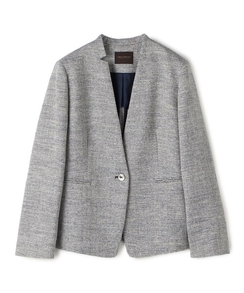 フラットテープ キザミカラージャケット（ノーカラージャケット