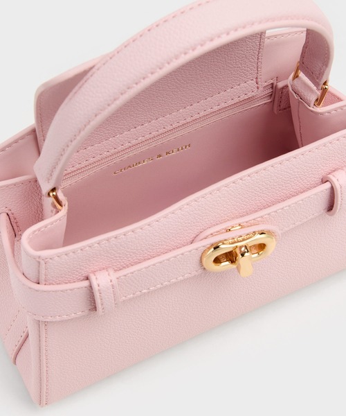 CHARLES & KEITH(チャールズ & キース)の「【日本限定】Aubrielle オブリエル トップハンドルバッグ(ハンドバッグ・レディース・ピンク・S)」の11枚目の写真