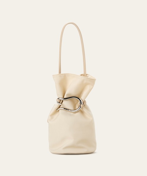 LE VERNIS(ル・ベルニ)の「LE VERNIS(ル・ベルニ)Poire bucket bag S(ハンドバッグ・レディース・ブラック/グレー/ホワイト・FREE)」の16枚目の写真