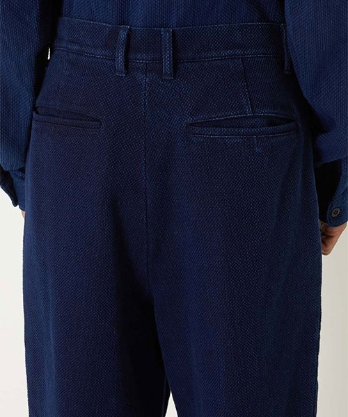 BLUE BLUE JAPAN(ブルーブルージャパン)の「ホンアイライトサシコ トラウザーズ(スラックス・メンズ・インディゴブルー・L/XL)」の6枚目の写真
