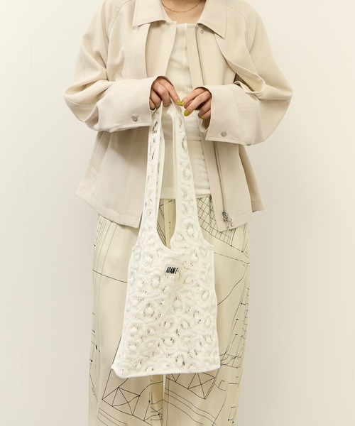ADAM ET ROPE'(アダムエロペ)の「vintage stock lace tote bag(トートバッグ・レディース・オフホワイト・FREE)」の5枚目の写真