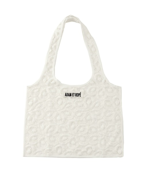ADAM ET ROPE'(アダムエロペ)の「vintage stock lace tote bag(トートバッグ・レディース・オフホワイト・FREE)」の7枚目の写真