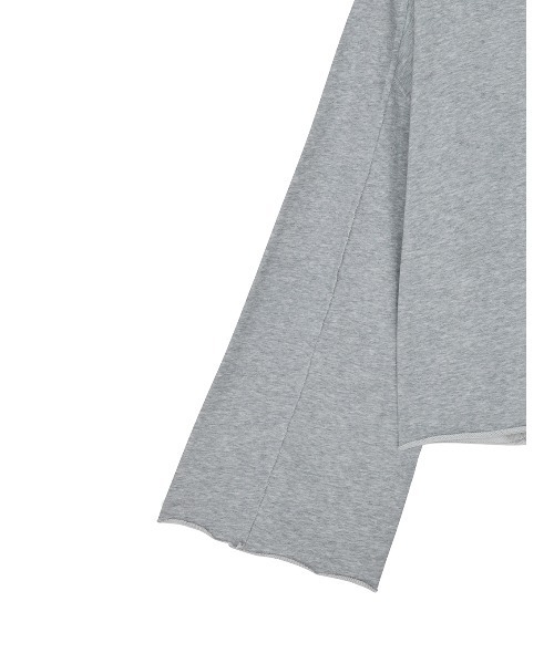 Ameri(アメリ)の「EYELET ARRANGEMENT SWEAT TOP(スウェット・レディース・グレー/ブラック/ラベンダー・FREE)」の4枚目の写真