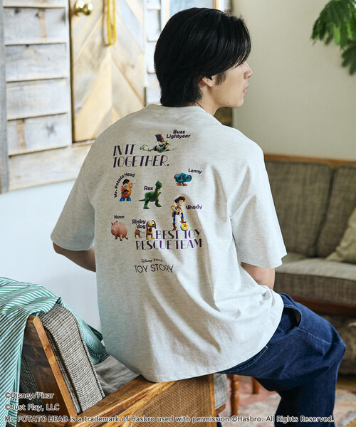 限定展開 【TOY STORY/トイ・ストーリー】 別注 バックプリント クルー