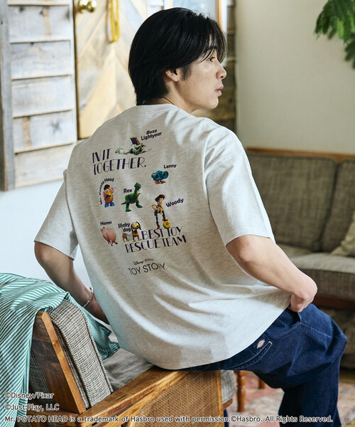FREAK'S STORE(フリークスストア)の「限定展開 【TOY STORY/トイ・ストーリー】 別注 バックプリント クルーネックTシャツ / RANDOM(Tシャツ/カットソー・メンズ・ピンク/ホワイト/アッシュグレー/スミクロ・MEDIUM/SMALL/LARGE)」の9枚目の写真