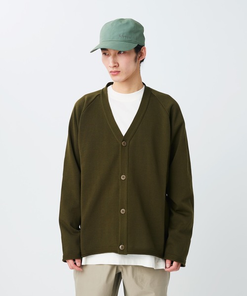 Snow Peak(スノーピーク)の「Snow Peak / Water-Repellent Knit Cardigan 撥水 ニットカーディガン(カーディガン/ボレロ・メンズ・ブラック/ダークオリーブ/ブルー・S/M/L/XL)」の3枚目の写真