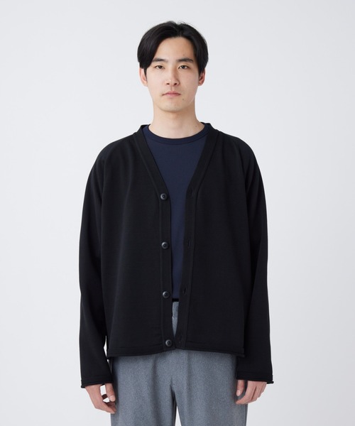 Snow Peak(スノーピーク)の「Snow Peak / Water-Repellent Knit Cardigan 撥水 ニットカーディガン(カーディガン/ボレロ・メンズ・ブラック/ダークオリーブ/ブルー・S/M/L/XL)」の2枚目の写真