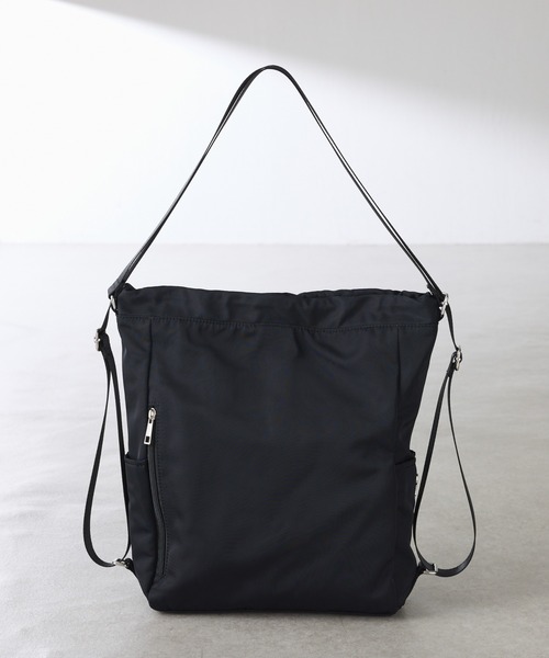 PAPILLONNER（パピヨネ）の「PAPILLONNER/撥水3WAYバッグ/強撥水（バックパック/リュック・レディース・ブラック/ベージュ・FREE）」の5枚目の写真