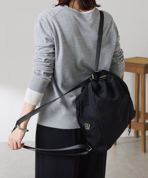 PAPILLONNER（パピヨネ）の「PAPILLONNER/撥水3WAYバッグ/強撥水（バックパック/リュック・レディース・ブラック/ベージュ・FREE）」の18枚目の写真