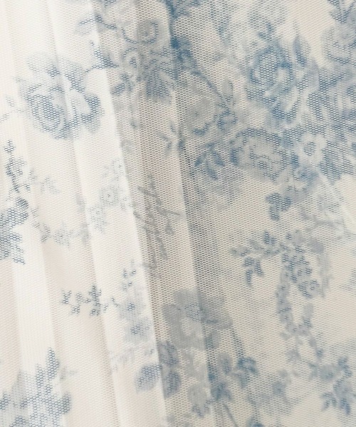 an another angelus（アンアナザーアンジェラス）の「単色ローズ柄ボリュームチュールスカート（スカート・レディース・ライトオレンジ系/ブルー・FREE）」の6枚目の写真