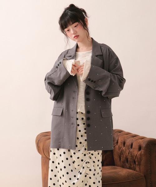 loin nuit(ロワンニュイ)の「frill design tops / フリルデザイントップス(Tシャツ/カットソー・レディース・ピンク/アイボリー・FREE)」の14枚目の写真
