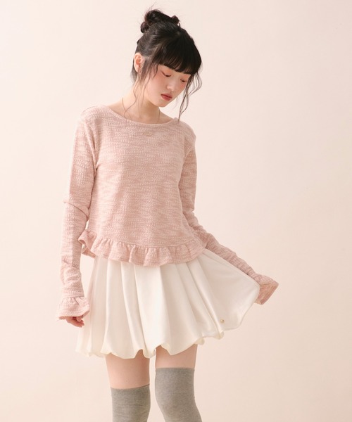 frill design tops / フリルデザイントップス（Tシャツ/カットソー