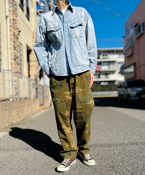BEATJIVE（ビートジャイブ）の「カモフラ ワイドパンツ メンズ（その他パンツ・メンズ・グレー系カモフラージュ/カモフラージュ・3/2）」の16枚目の写真