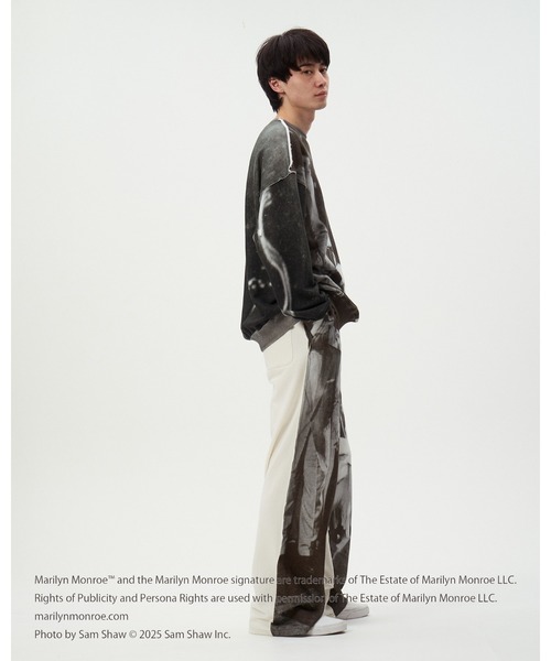 DISCOVERED(ディスカバード)の「MARILYN MONROE INKJET PRINT SWEAT(スウェット・メンズ・ブラック・SMALL/LARGE)」の7枚目の写真