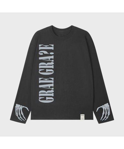GRAVER（グレーバー）の「[ユニセックス]GRAEGRAVE ロングスリーブTシャツ_3COLOR（Tシャツ/カットソー・レディース・ブラック/ダークグレー/ホワイト・LARGE/MEDIUM）」の3枚目の写真