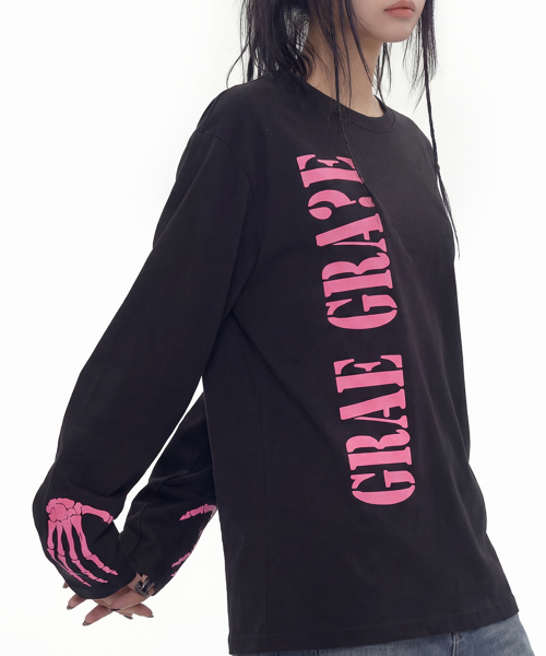 GRAVER（グレーバー）の「[ユニセックス]GRAEGRAVE ロングスリーブTシャツ_3COLOR（Tシャツ/カットソー・レディース・ブラック/ダークグレー/ホワイト・LARGE/MEDIUM）」の21枚目の写真