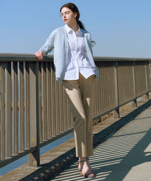 J.PRESS(ジェイプレス)の「【WEB限定カラーあり】SOFT TC ストレッチ シャツ ブラウス(シャツ/ブラウス・レディース・ホワイト系/ブルー系・T15/T13)」の3枚目の写真