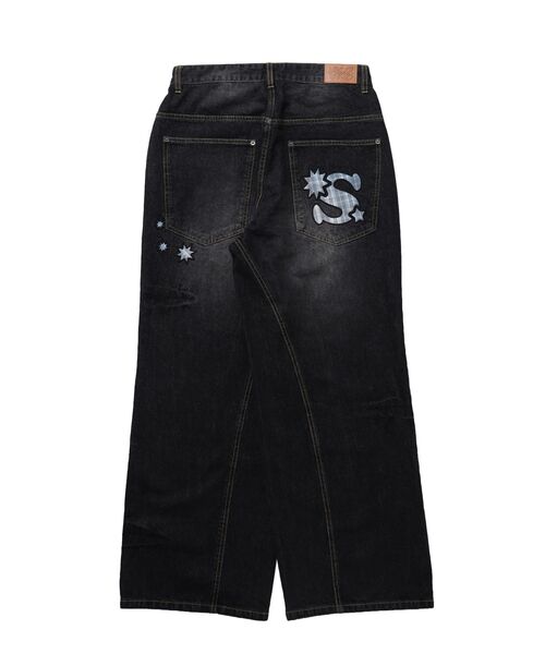 SEQUENZ(シークエンズ)の「※WEB限定 / シームデザイン / ワイドデニムパンツ / sqnz seam design applique denim(その他パンツ・メンズ・ブラック/ネイビー/ブラウン・MEDIUM/SMALL/LARGE)」の18枚目の写真