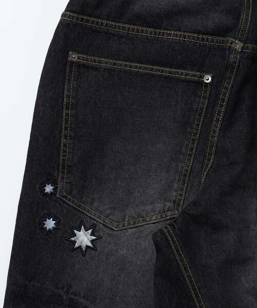 SEQUENZ(シークエンズ)の「※WEB限定 / シームデザイン / ワイドデニムパンツ / sqnz seam design applique denim(その他パンツ・メンズ・ブラック/ネイビー/ブラウン・MEDIUM/SMALL/LARGE)」の22枚目の写真