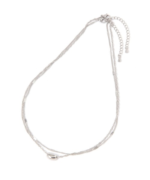 LEPSIM（レプシィム）の「ステンレス華奢ネックレス《2点セット》　656730（ネックレス・レディース・ゴールド/シルバー系その他/シルバー・ONE SIZE）」の4枚目の写真